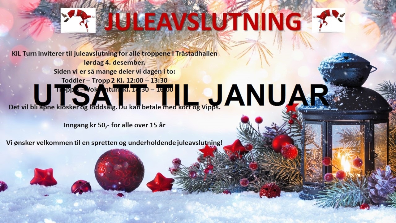 JULEAVSLUTNINGEN BLIR UTSATT